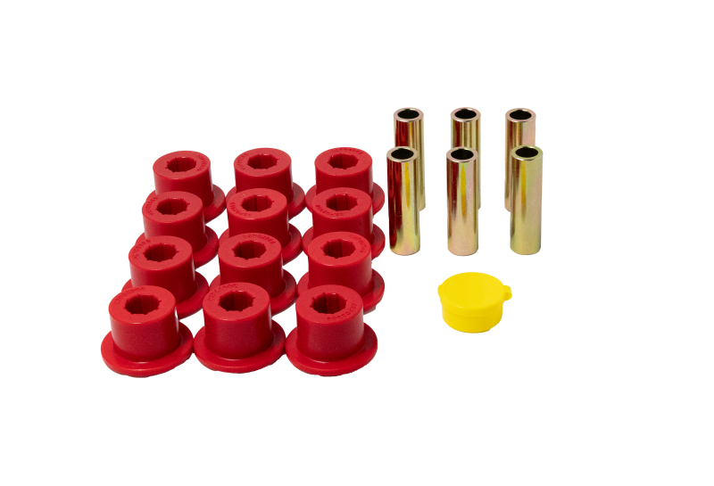 Toyota Tundra Leaf Spring Bushing Set - Rear - Energy Suspension - Hyper-Flex - Red - `00-`06